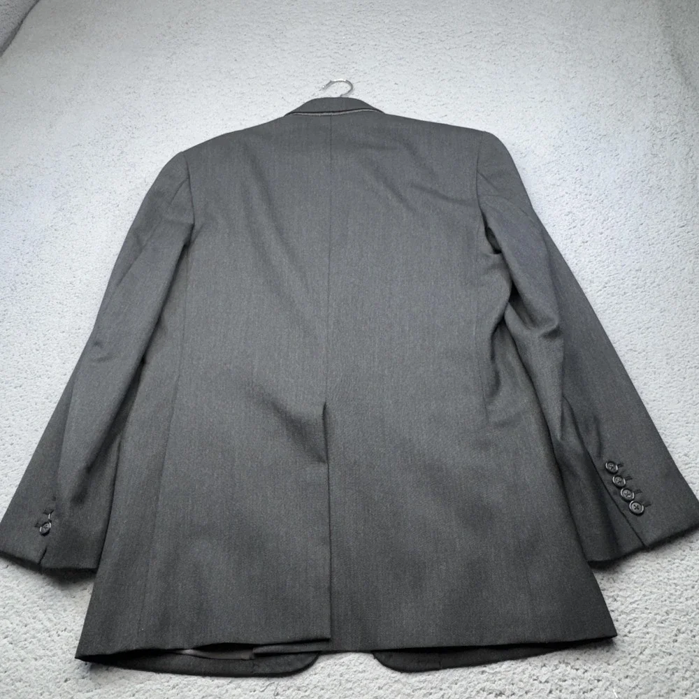 Bhambi's Blazer Mens 40R Gray Wool Holland & Sherry Savile Row Sport Coat Jacket